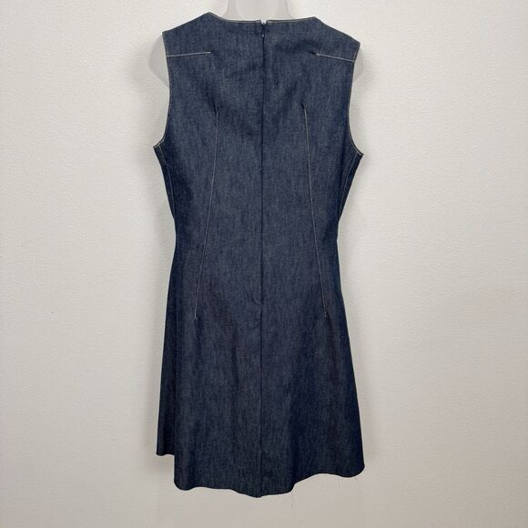 Vtg Levis Dress Womens Large Blue Engineered Dark Denim Y2K 1999 Cool Western - Picture 5 of 16